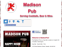 Tablet Screenshot of madisonpub.com